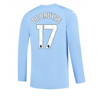 Manchester City Kevin De Bruyne #17 Domáci futbalový dres 2023-24 Dlhy Rukáv